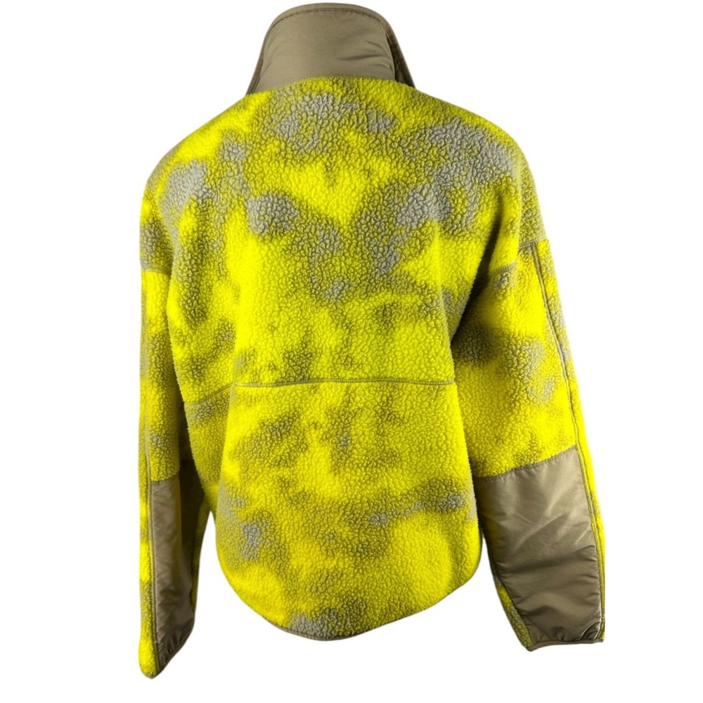 The North Face Cragmont Printed Fleece Jacket Snap Yellow Tan Women's Size XL - Picture 9 of 15
